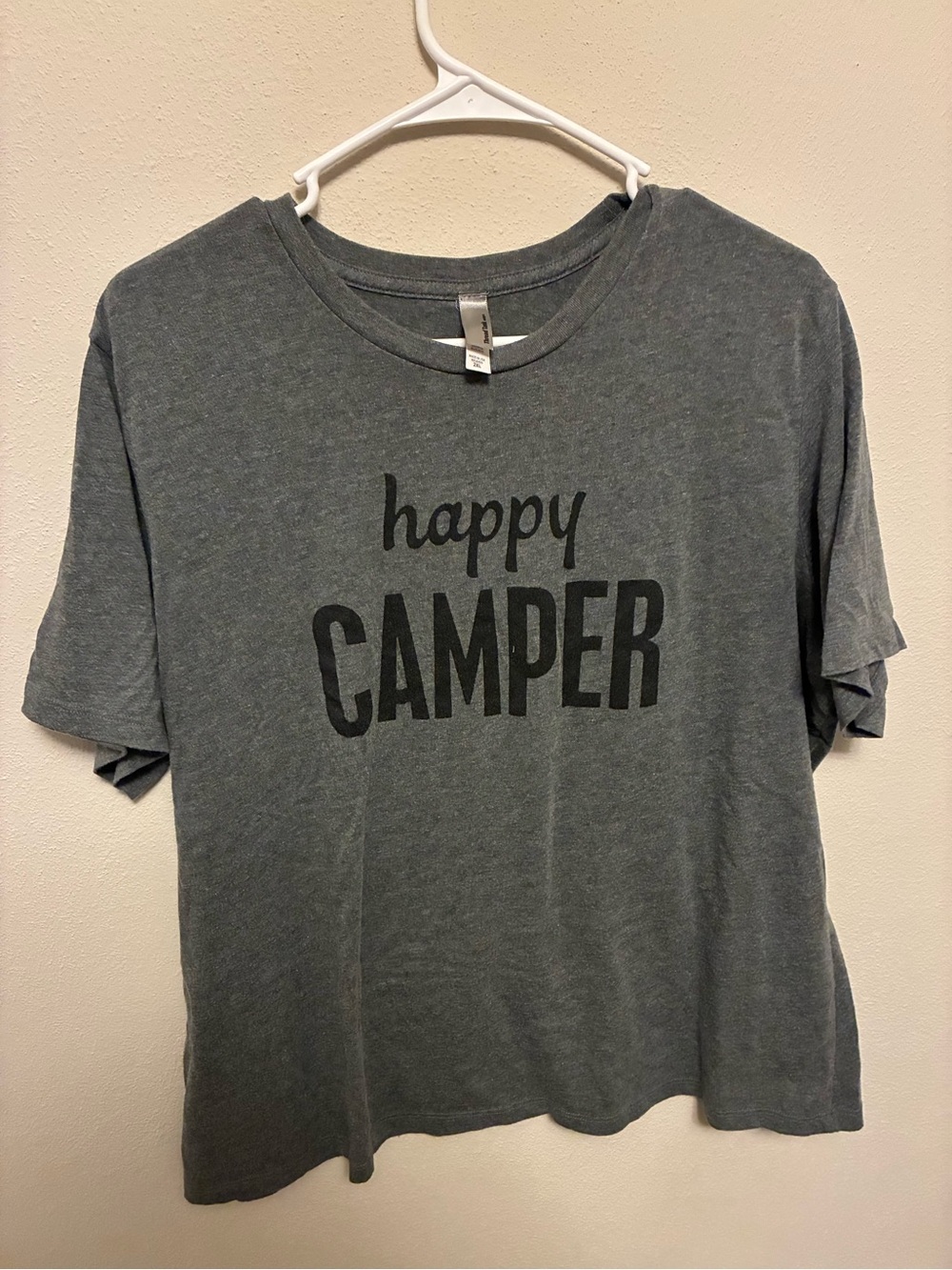 Happy Camper Kids Tee - Gray